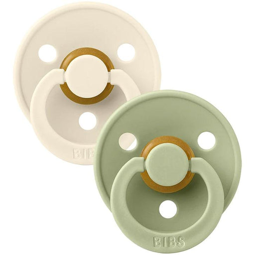 Bibs® - Bibs Original Natural Rubber Pacifiers - 2 Pack - 2 Colors