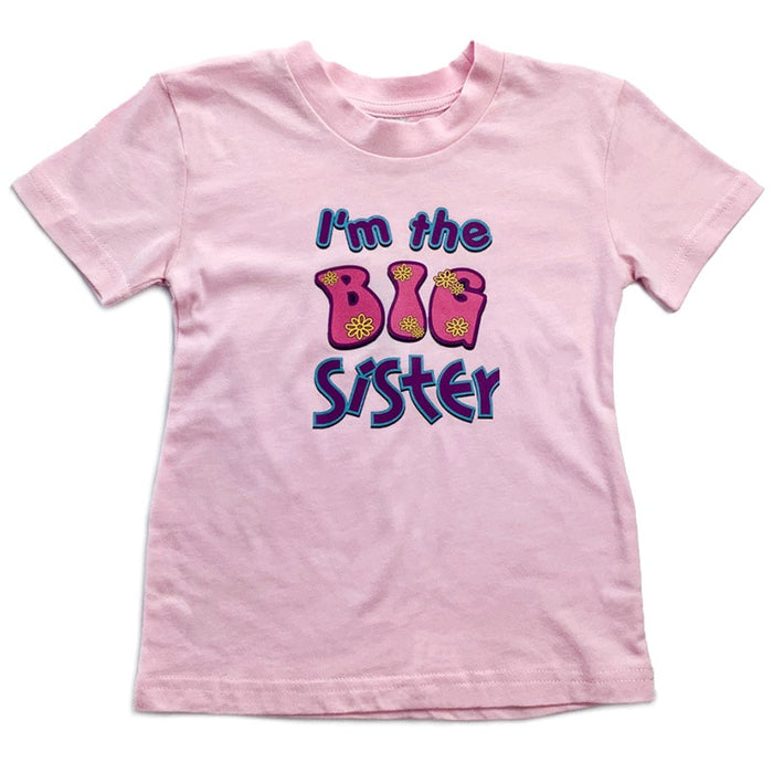 Pam T-shirt Big Sister (Grande soeur) pour tout-petits et enfants - Rose clair
