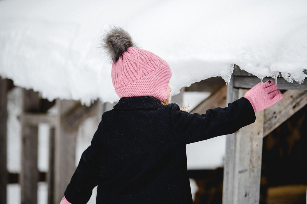 CaliKids® - CaliKids® Pom Pom Knit Windproof Hat