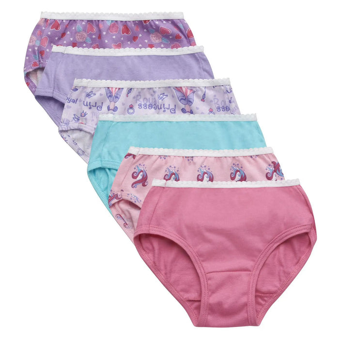 Hanes Toddler Girls Assorted Tagless Briefs - 6pk