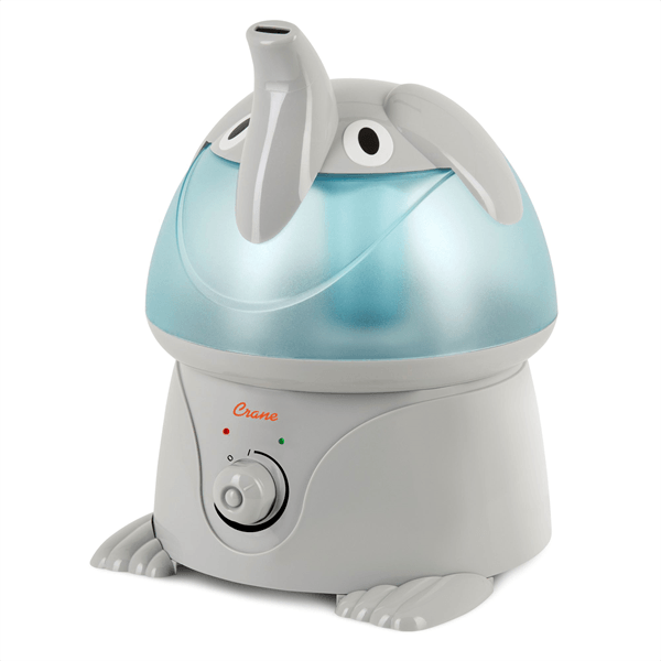 Crane - Crane Adorable Filter-Free Ultrasonic Cool Mist Humidifier, 1 Gallon - Elephant