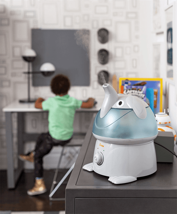 Crane - Crane Adorable Filter-Free Ultrasonic Cool Mist Humidifier, 1 Gallon - Elephant