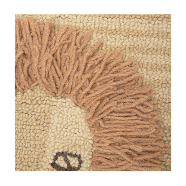 Crane - Crane Lion Shape Wool Rug - Kendi