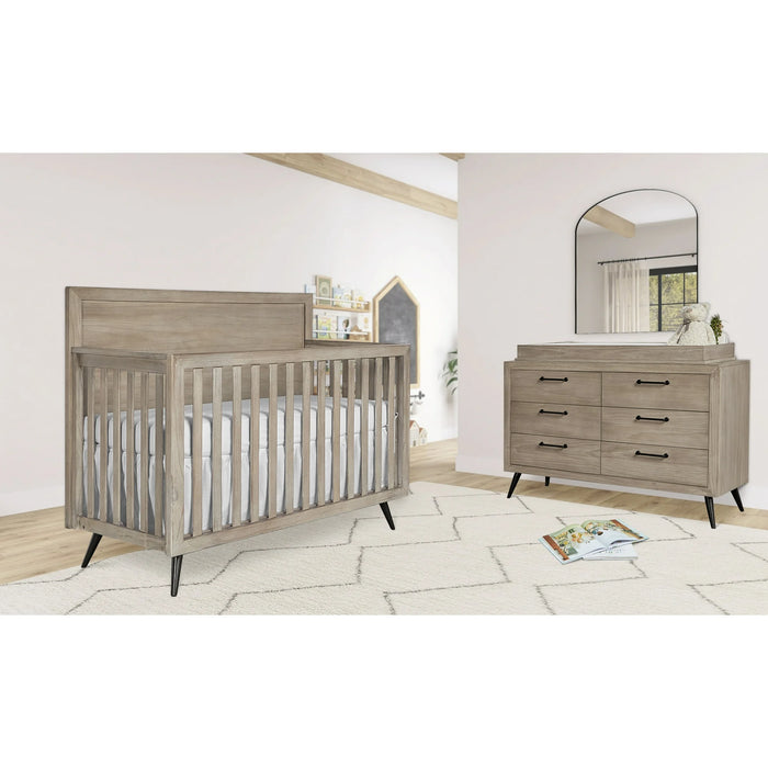 Lit de bébé convertible 4 en 1 Dream On Me Evolur Stilnovo Mid Century