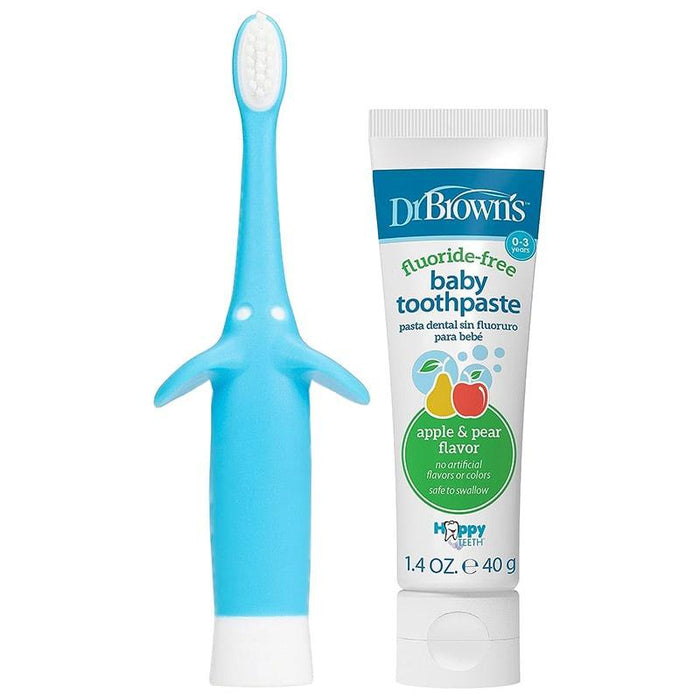 Dr. Brown's® - Dr. Brown's Infant-to-Toddler Elephant Toothbrush & Natural Toothpaste Set