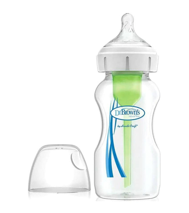 Dr. Brown's® - Dr. Brown’s Natural Flow Anti-Colic Options+ Wide-Neck Baby Bottles 9 oz/270 ml - Single Pack