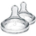 Dr. Brown's® - Dr. Brown's Natural Flow Option+ Large Neck Baby Bottle Nipples - 2 Pack