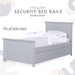 Dream on Me - Dream on Me Mesh Bed Rails Double Pack - White