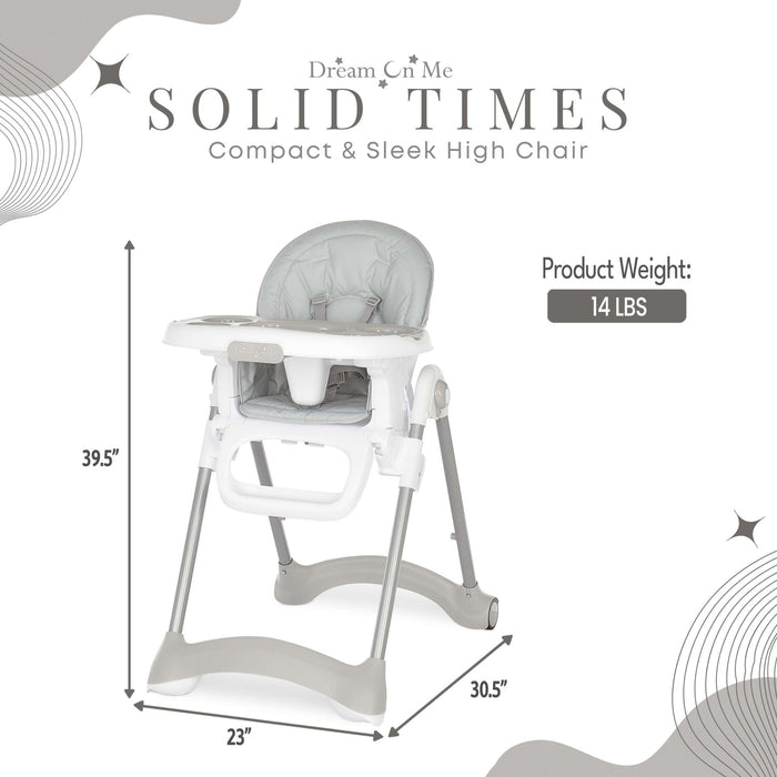 Dream on Me - Dream on Me Solid Times Lightweight Portable Highchair