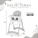 Dream on Me - Dream on Me Solid Times Lightweight Portable Highchair