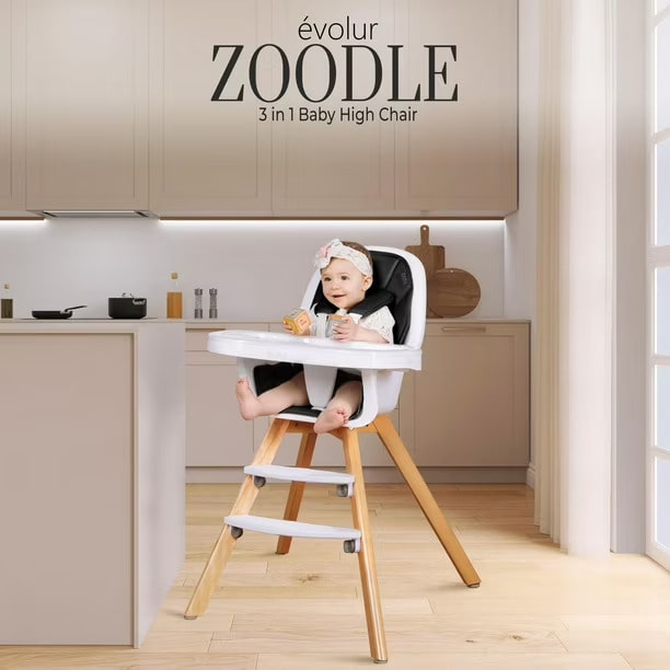 Chaise haute Evolur Zoodle 3-en-1