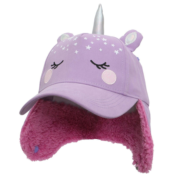 Flapjack Kids - Flapjack Kids 3D Caps with Earflaps - Unicorn