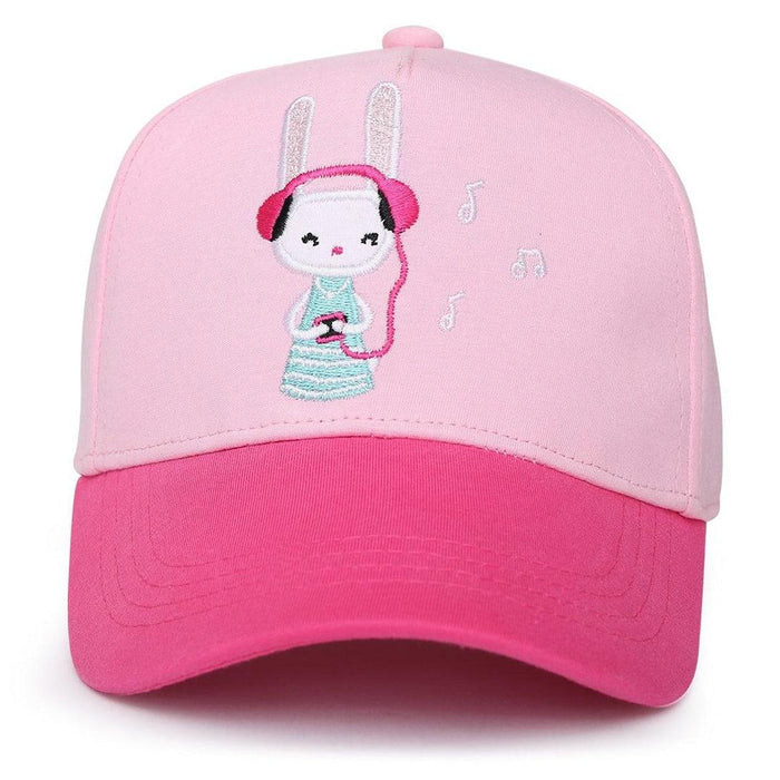 Flapjack Kids - FlapJack Kids Girl UPF50+ Ball Cap - Pink Bunny