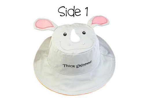 Flapjack Kids - FlapJack Kids UPF50+ Reversible Sun Hat - Rhino / Tiger