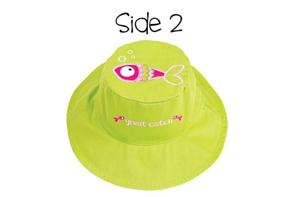 Flapjack Kids - FlapJack Kids UPF50+ Reversible Sun Hat - Starfish / Fish