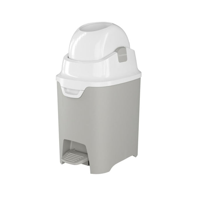 Foundations Premium Hands-Free Small Diaper Pail, Gray