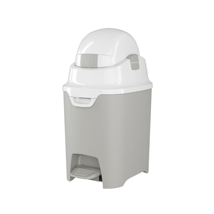 Foundations Premium Hands-Free Small Diaper Pail, Gray