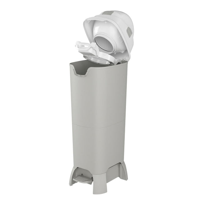 Foundations Premium Hands-Free Tall Diaper Pail Gray