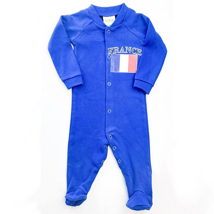 Pam Pyjama une pièce France pour bébé - Bleu royal