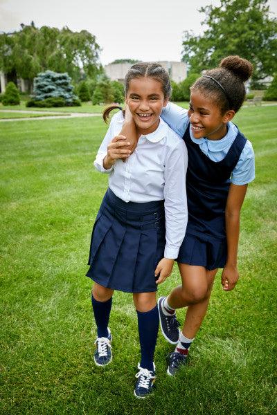 French Toast® - French Toast Girls School Uniform Long Sleeve Peter Pan Collar Blouse - White - SE9384