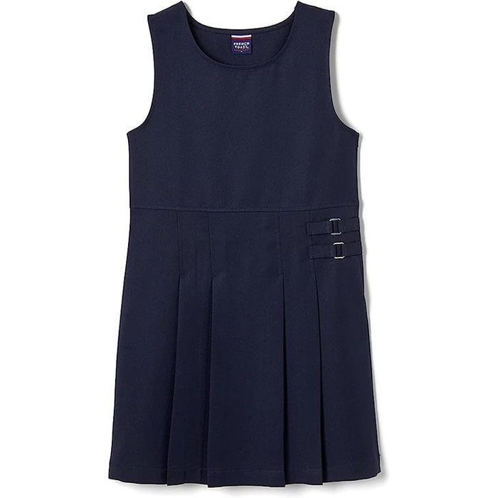 French Toast® - French Toast Girls School Uniform Pleated 2-Tab Jumper - Navy - SY9254