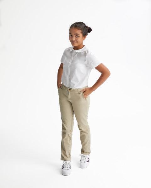 French Toast® - French Toast Girls School Uniform Short Sleeve Peter Pan Collar Blouse - White - SE9383