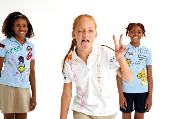 French Toast® - French Toast Girls School Uniform Short Sleeve Stretch Piqué Polo - SA9403