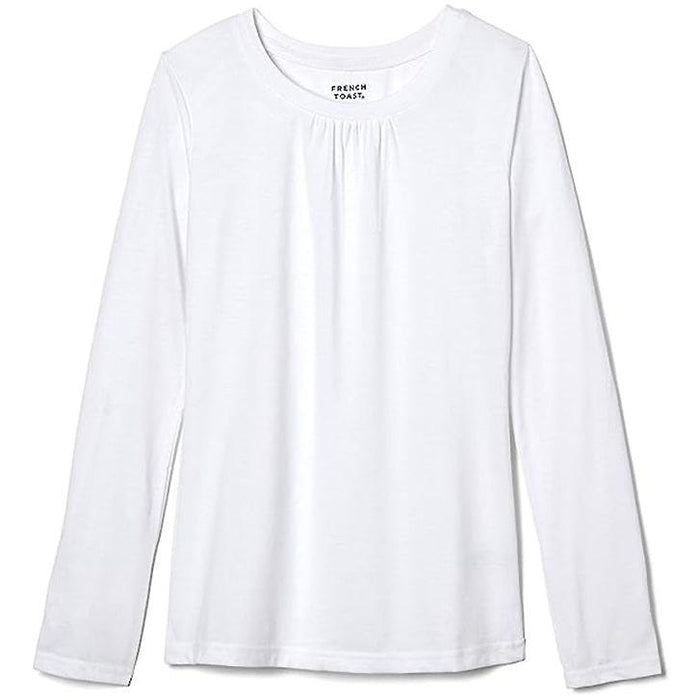 French Toast® - French Toast School Uniform Girls Crewneck Long Sleeve Tee-Shirt - LA9504