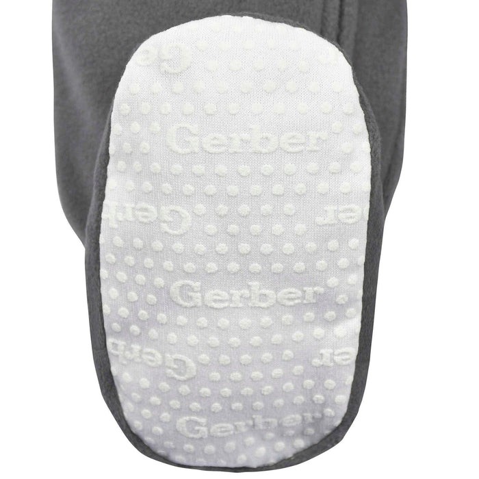 Gerber - Gerber 1 Pack Baby Boy Blanket Sleeper Moose Grey