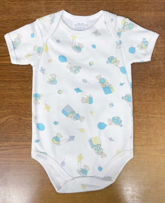 Goldtex Baby Short Sleeved Body Suit - Teddy Bear Prints