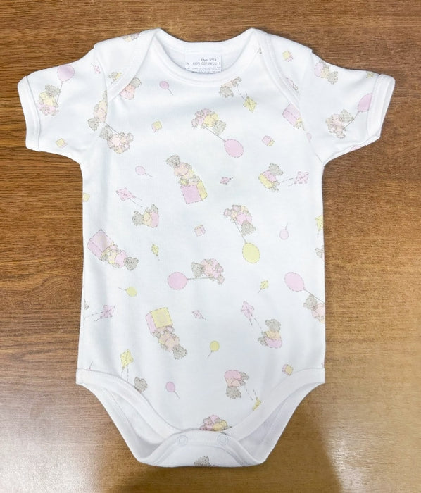 Goldtex Baby Short Sleeved Body Suit - Teddy Bear Prints