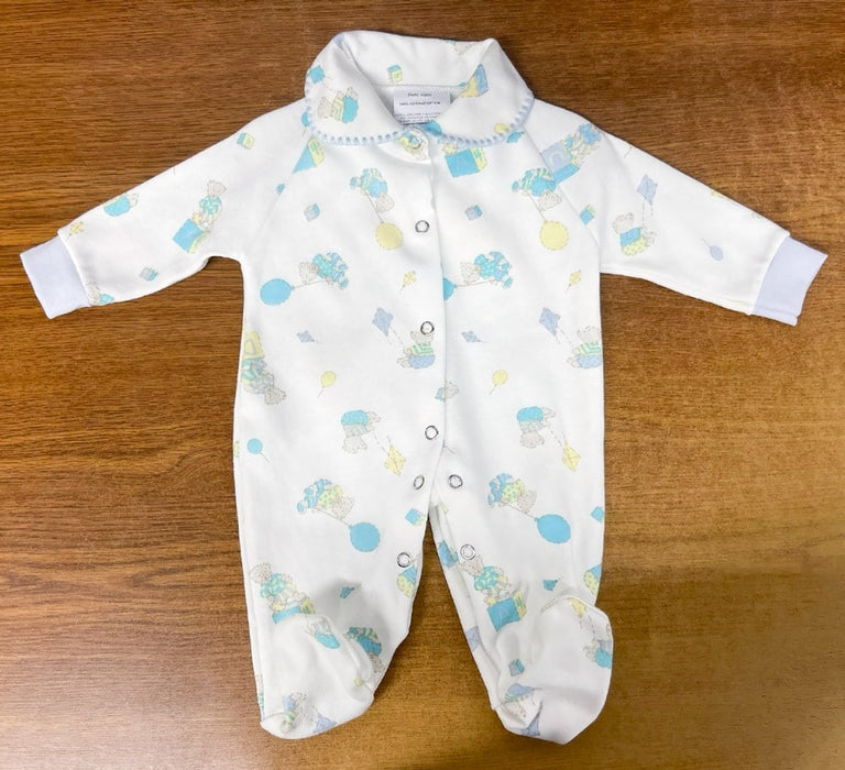 Goldtex Footed Baby Pyjamas - Teddy Bear Prints