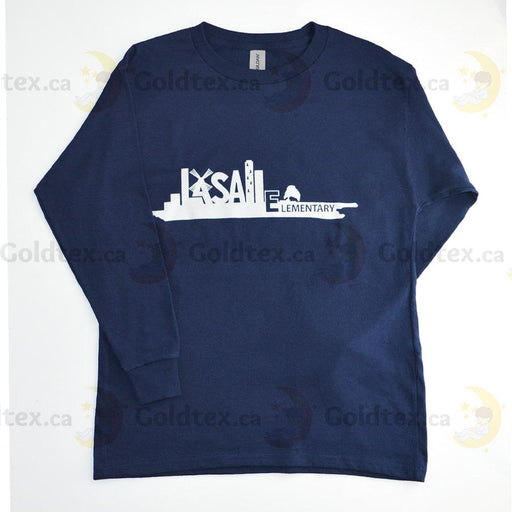 Goldtex® - Lasalle Elementary School Long Sleeved School Uniform T-Shirt with Logo