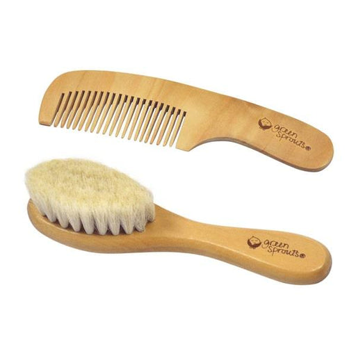 Green Sprouts - Green Sprouts Baby Brush & Comb Set Natural