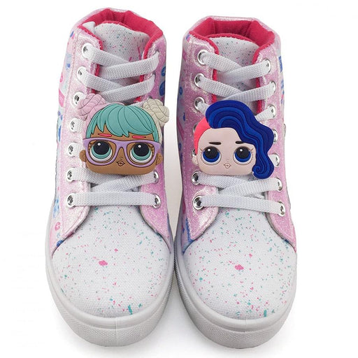 Ground Up - Ground Up LOL Suprise Dolls High Top Canvas Toddler & Youth Girls Lace-up Shoes
