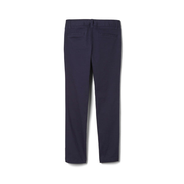 French Toast Girls School Uniform Straight Fit Stretch Twill Pant - Navy - SK9490