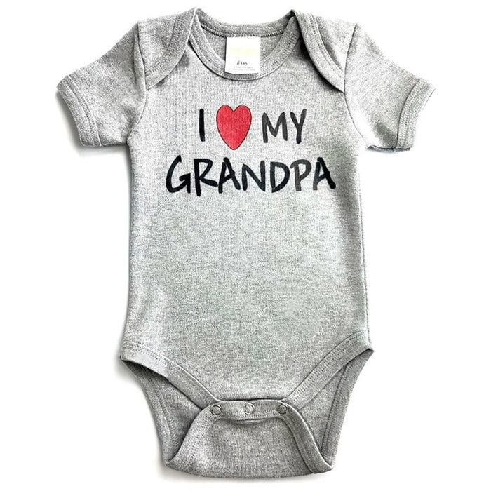 Combinaison bébé Pam I Love Grandpa - Blanc