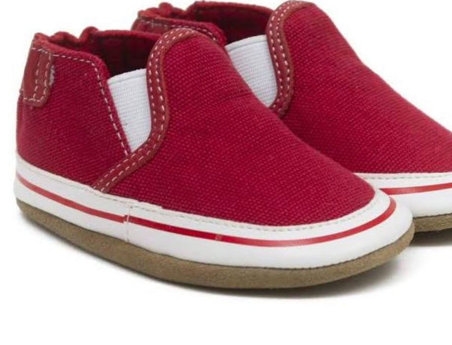 Robeez Soft Soles - Liam Basic Red