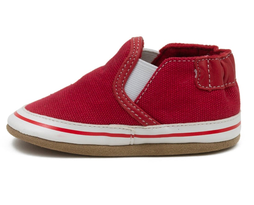Robeez Soft Soles - Liam Basic Red