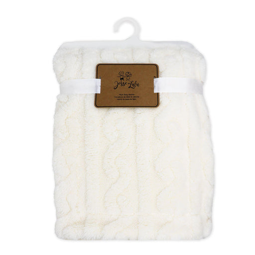 Jesse & Lulu - Jesse & Lulu 2 Layer Sculpted Sherpa Blanket