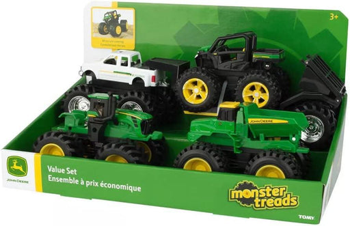 John Deere - John Deere 5 Inch Monster Treads 4 Piece Bonus Set