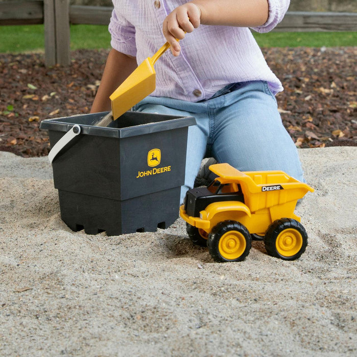 John Deere - John Deere Sandbox Toy Set with Dump Truck, Bucket and Shovel