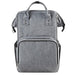 Jolly Jumper® - Jolly Jumper Aspen Backpack Diaper Bag - Melange Grey