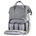 Jolly Jumper® - Jolly Jumper Aspen Backpack Diaper Bag - Melange Grey