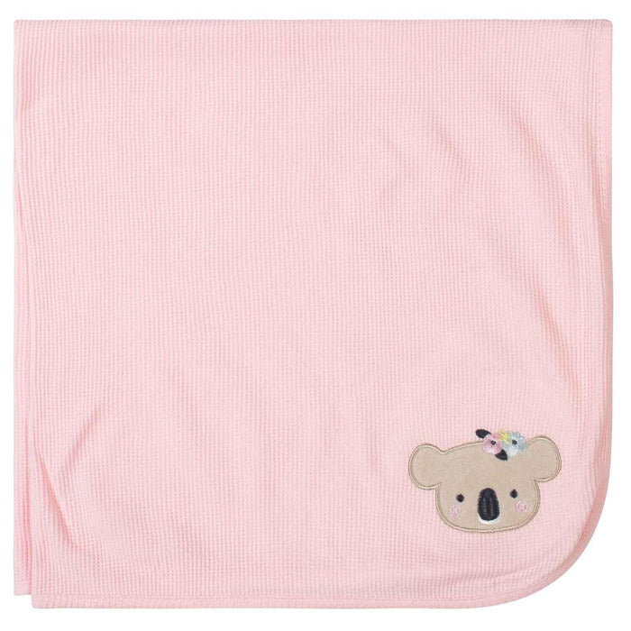 Just Born - Just Born 2 Pack Baby Girls Thermal Blankets
