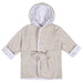 Just Born - Just Born 2 Piece Baby Neutral Natural Leaves Bathrobe & Booties Set