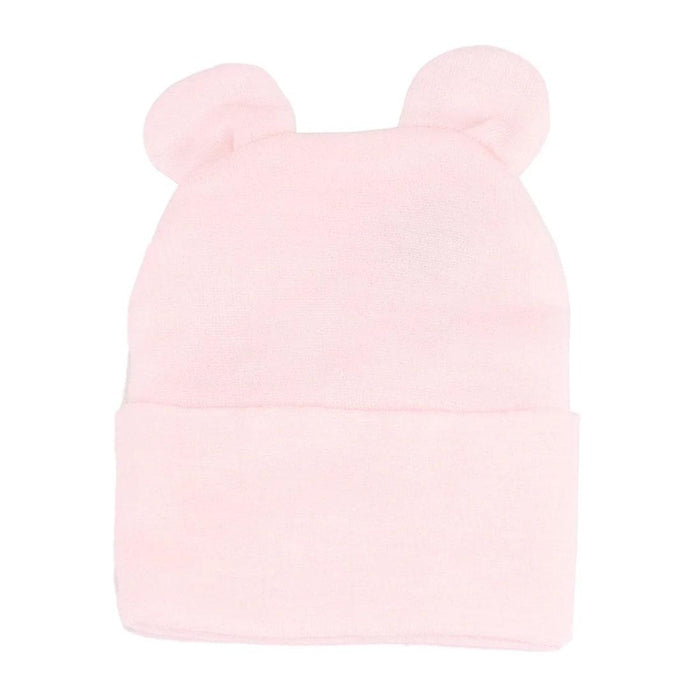 Kids Central - Kids Central Newborn Hat - Ears - White