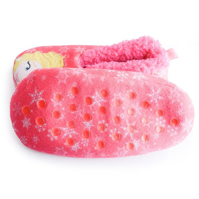 Kids Shoes - Kids Shoes Disney Frozen Pink Sherpa Non-slip Slipper-socks - 55233