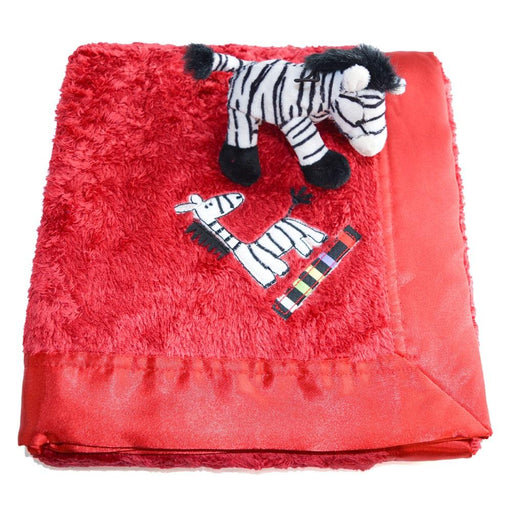 Kushies® - Kushies Baby Plushy Blanket - Red Zebra