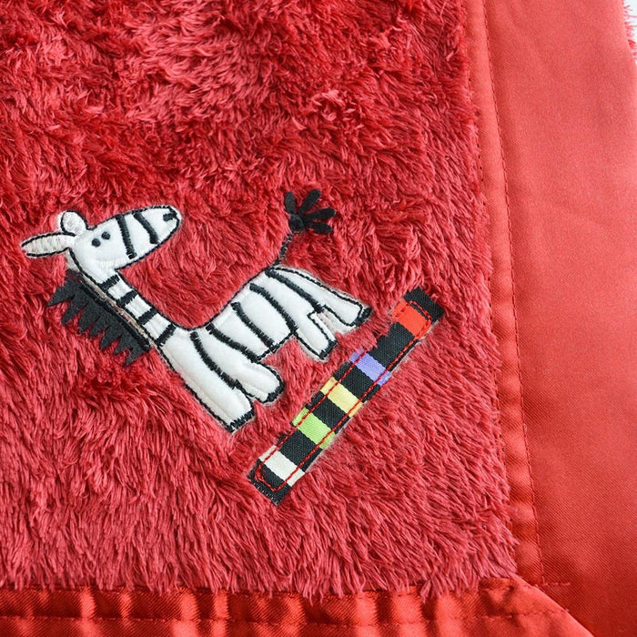 Kushies® - Kushies Baby Plushy Blanket - Red Zebra